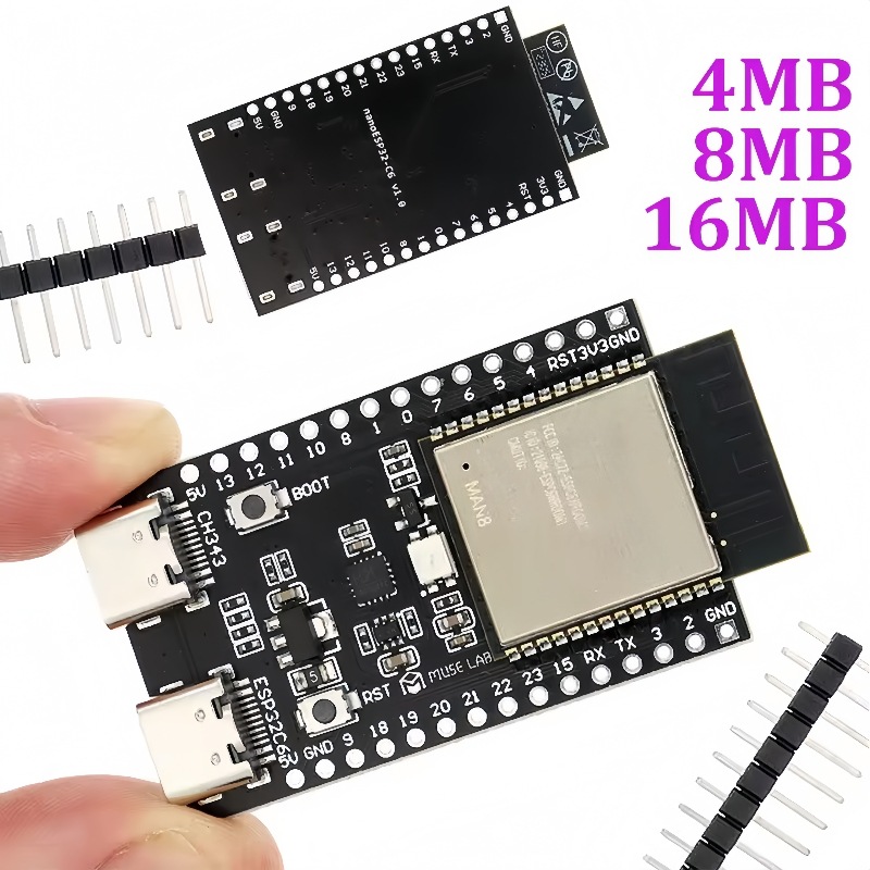 Esp32 C6 - Papan Pengembangan ESP32-C6-N4/N8/N16 Papan Inti ESP32-C6