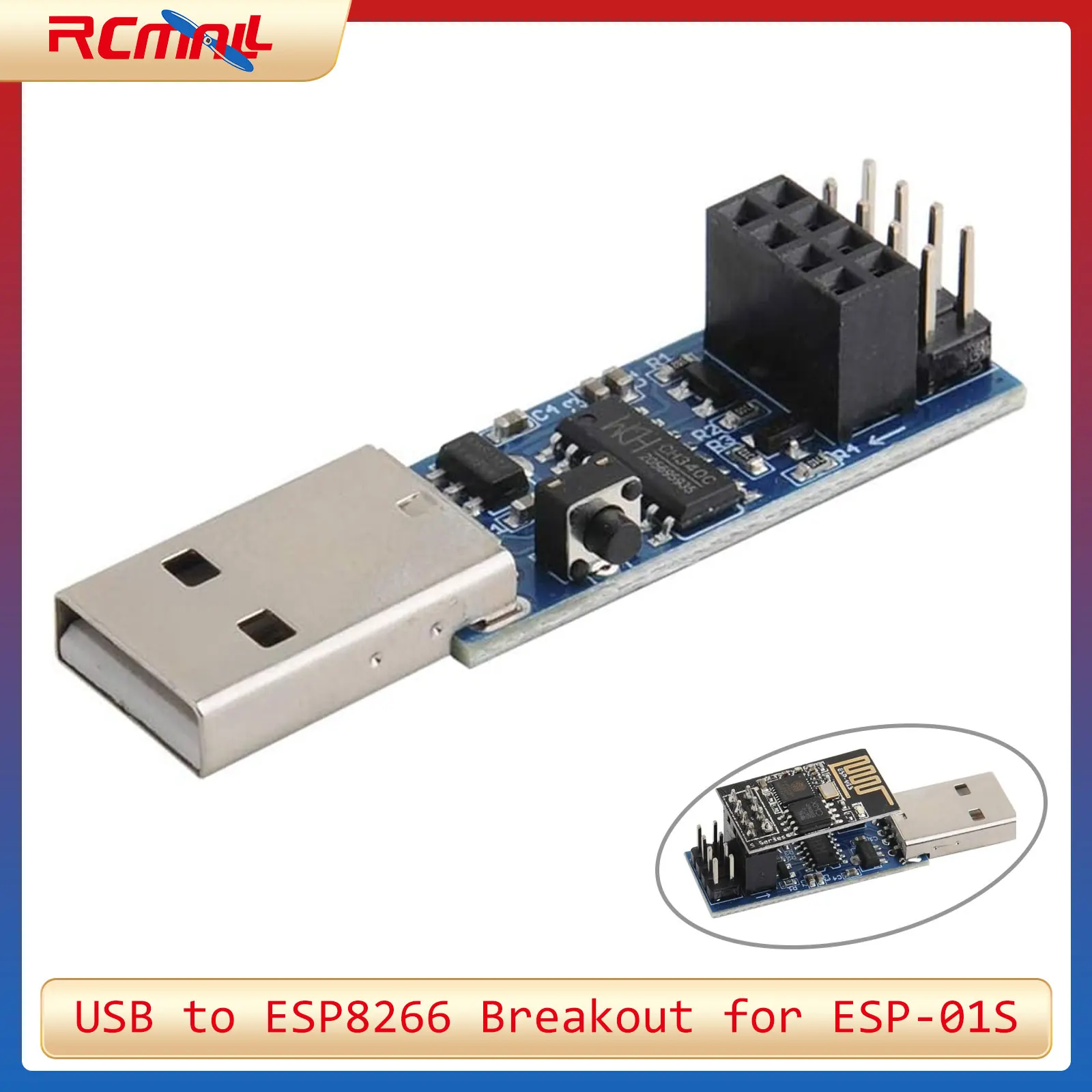 Esp8266 - USB Ke ESP8266 Breakout CH340C ESP-01
