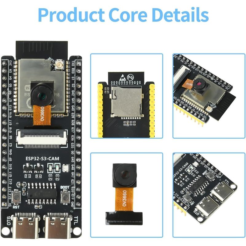 Papan ESP32-S3-CAM dengan Kame - Esp32 Uart Module ulasan dan harga
