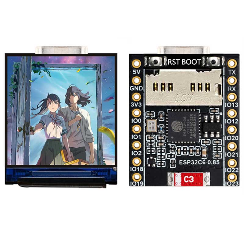 ESP32 C6 0.85 Inci 128X128 Lay - Esp32 Wifi Bluetooth Module ulasan dan harga