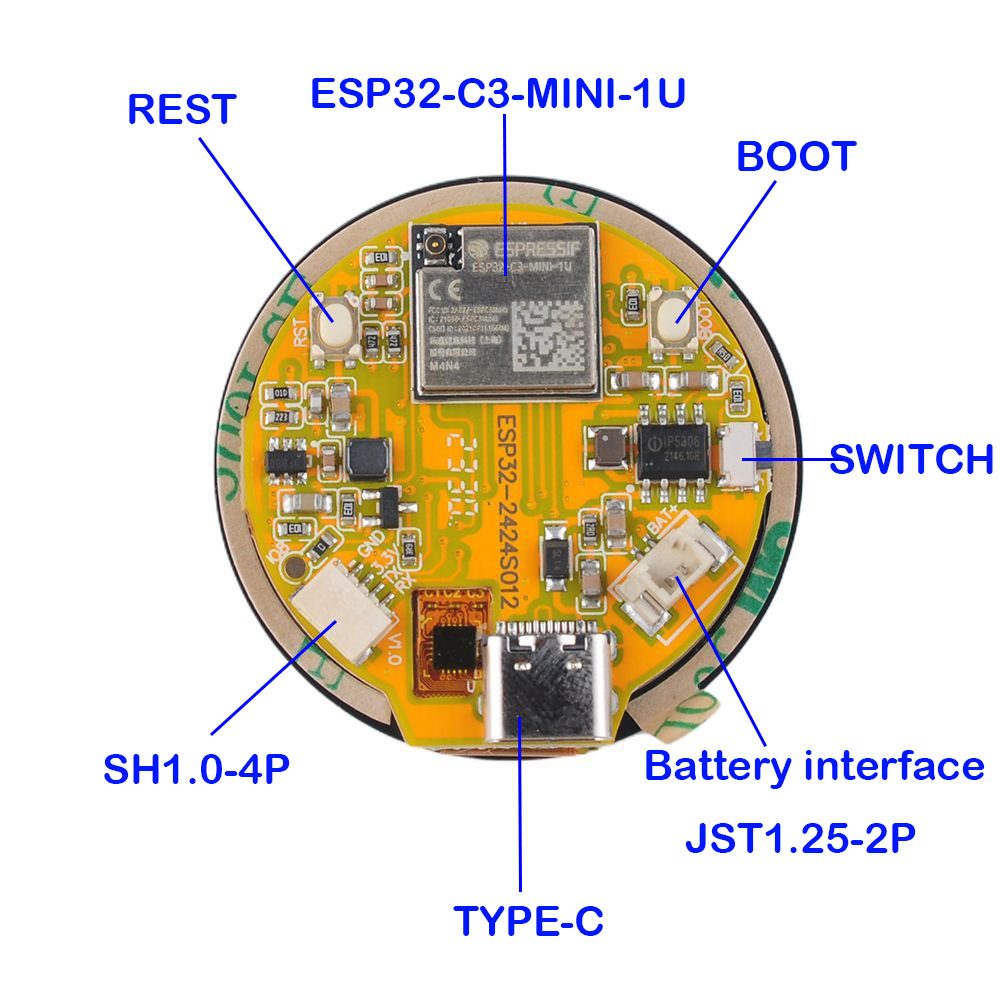 Layar ESP32 1.28 inci ESP32-C3 - Esp32 Uart Module ulasan dan harga