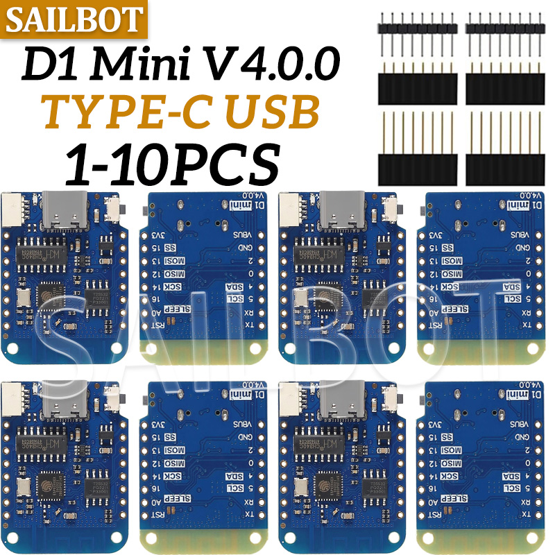 1-10 Buah WeMos D1 Mini ESP826 - Esp8266 Nodemcu ulasan dan harga