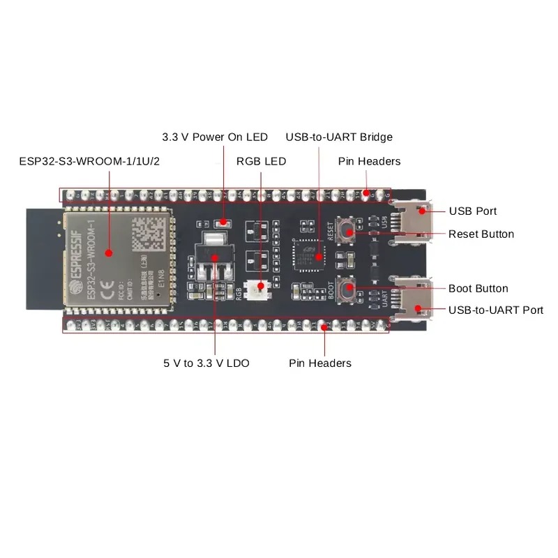 Papan Pengembangan Espressif E - Esp32 S3 ulasan dan harga