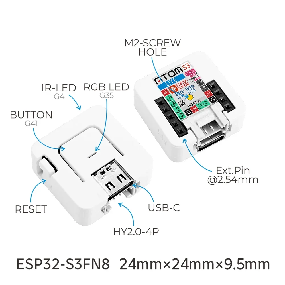 M5Stack AtomS3-Lite, Papan Pen - Espressif Esp32 ulasan dan harga