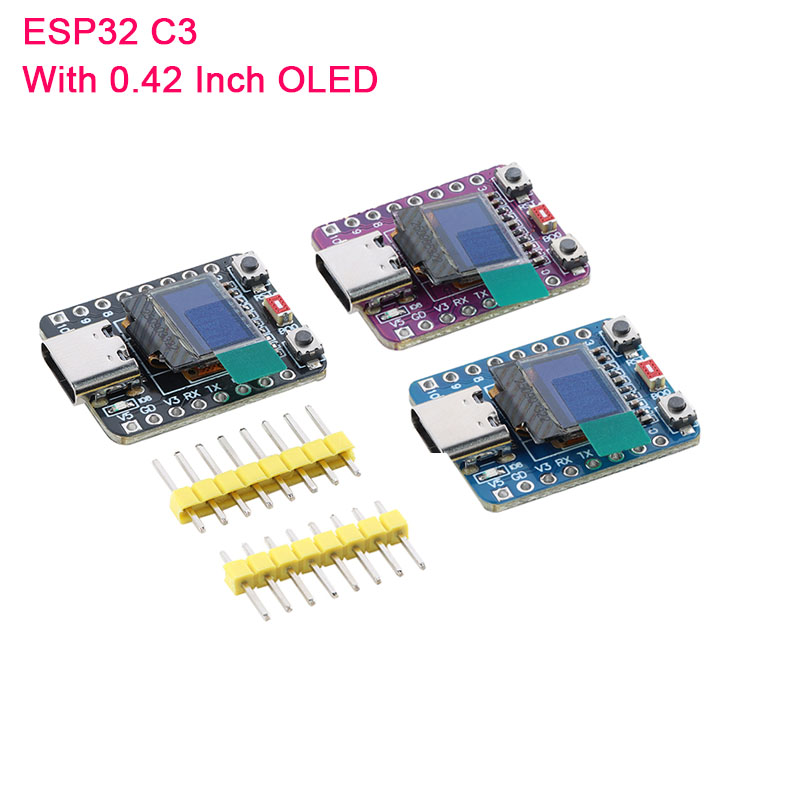 ESP32-C3 Layar 0,42 inci OLED  - Esp32 C3 ulasan dan harga