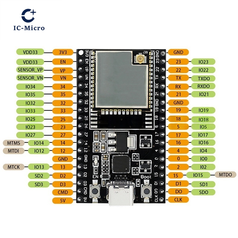 1-10 Buah Papan Inti ESP32-Dev - Esp32 Devkit ulasan dan harga