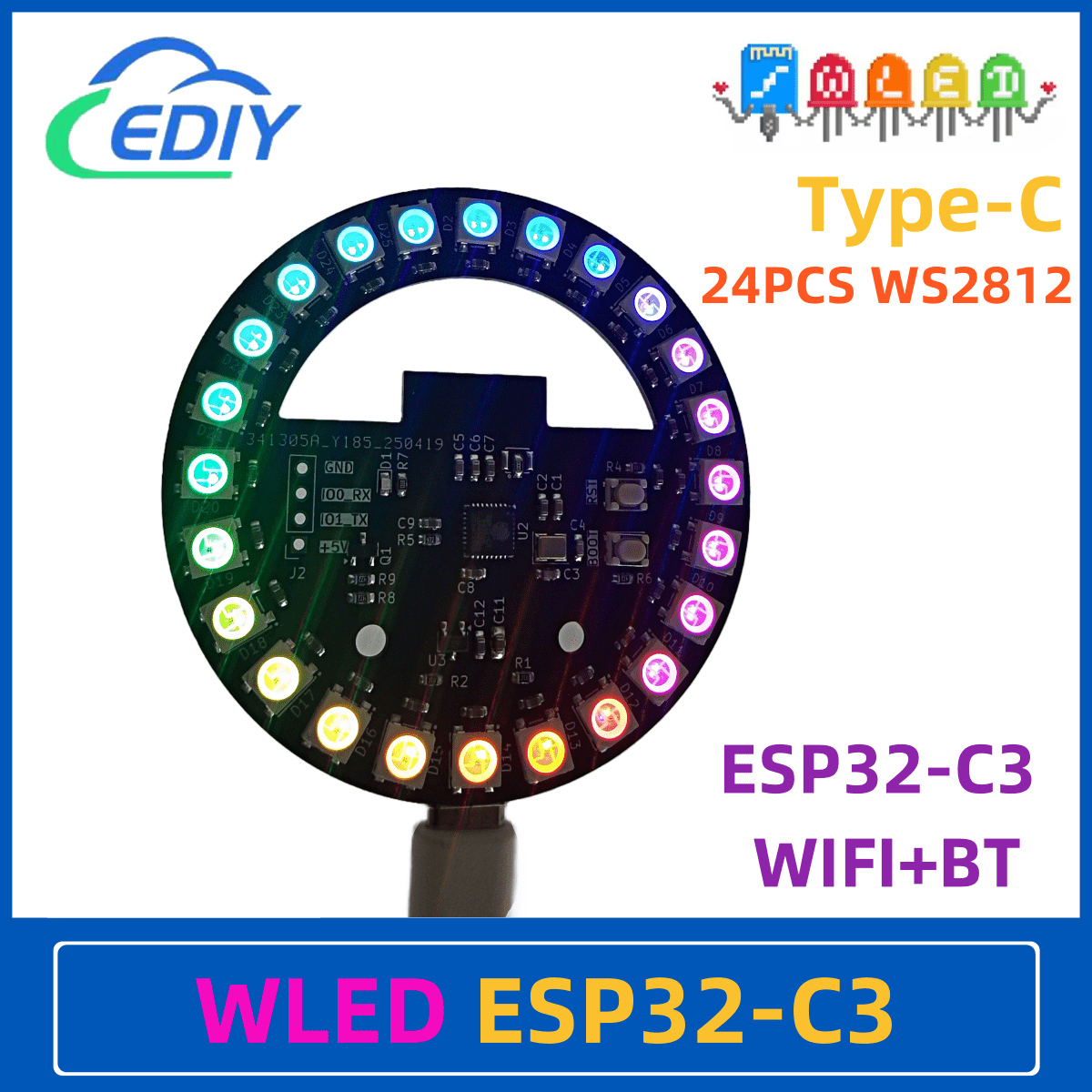 WLED ESP32-C3 Papan Pengembang - Esp32 C3 ulasan dan harga